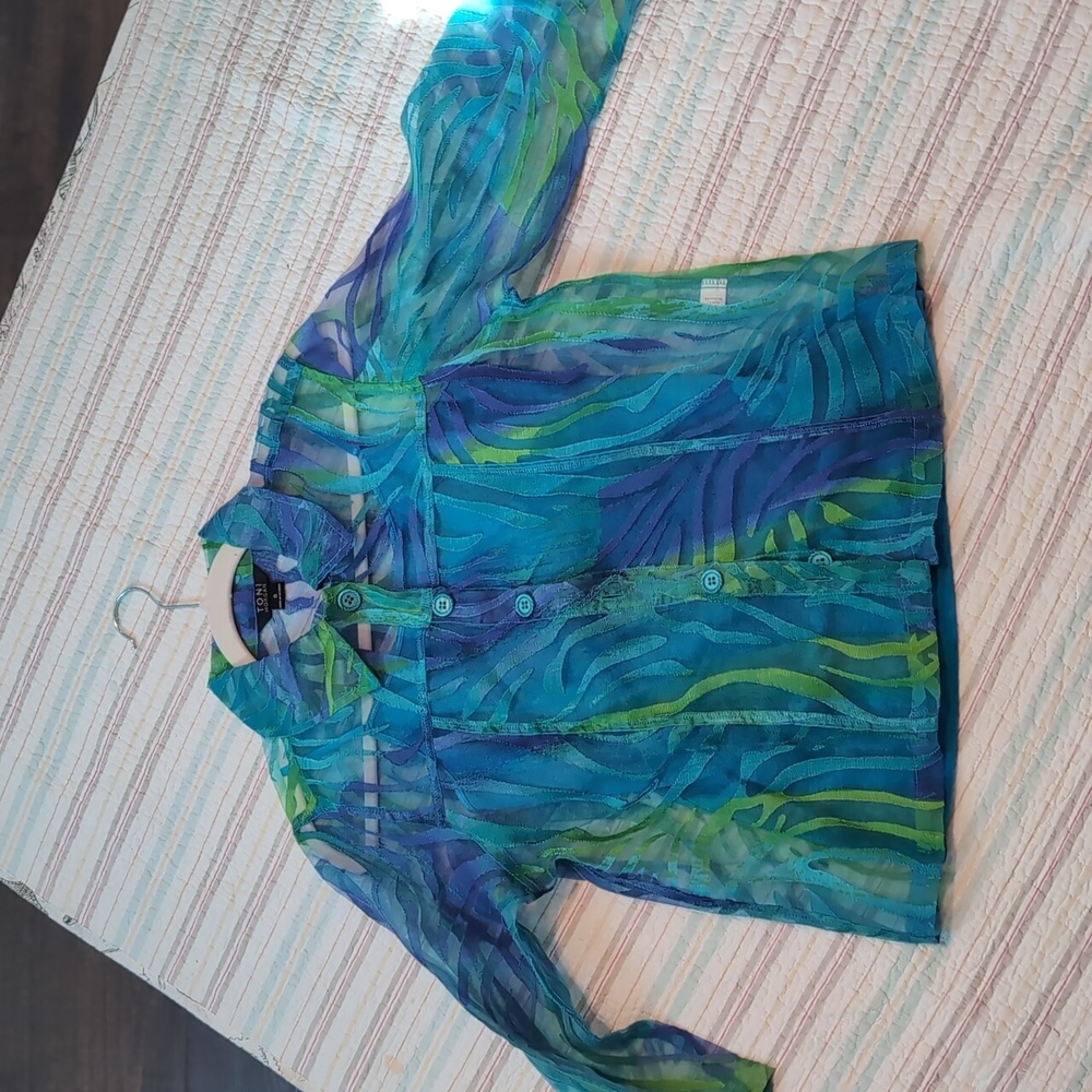 🌼Toni Morgan Gauzy Blouse With Tank